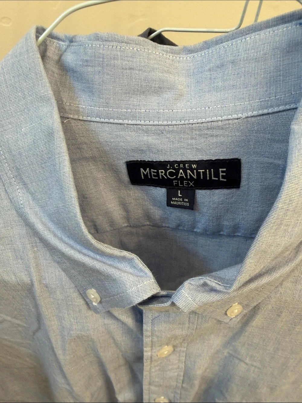 J. Crew Men's Light Blue and Navy Button-Down Shirts